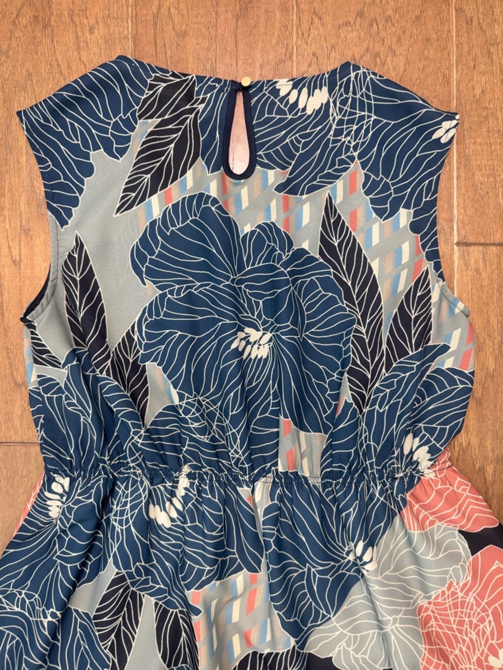 Pink Martini Floral Fit-and-Flare Dress with Elastic Waist - Picture 13 of 13